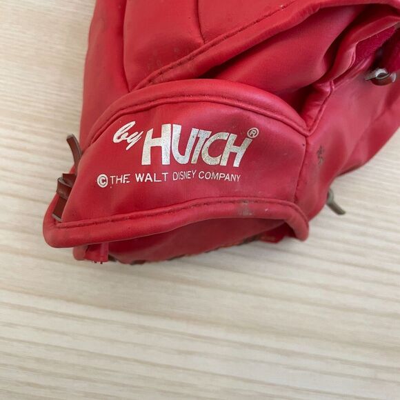 Hutch Red The Walt Disney‎ Team Mickey Donald Duck Sports Baseball Soft Glove - Picture 3 of 6